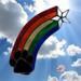Rainbow Bridge Suncatcher- Black Paw