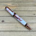 icicle white and burnt orange resin cigar pen