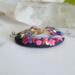 Butterfly Garden Polymer Clay Goddess Pendant Right Side View