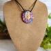 Butterfly Garden Polymer Clay Goddess Pendant on Bust