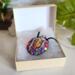 Butterfly Garden Polymer Clay Goddess Pendant in Packaging