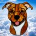 American Staffordshire Terrier Suncatcher shown in Fawn.