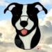 American Staffordshire Terrier Suncatcher shown in Black and White.