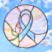 Breast Cancer Awareness 10" Beveled Suncatcher Panel