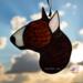 Bull Terrier stained glass ornament- shown in Brindle.