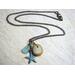 rustic brass chain  beach necklace