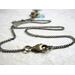antiqued brass chain  lobster claw closure