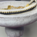 Black White and Gold Bracelet loom-beaded bracelet