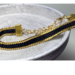 Black and Gold loom-beaded bracelet 