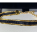 Black and Gold loom-beaded bracelet 