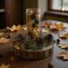 Artisan-crafted centerpiece on a wood base with pinecones, ornaments, and greenery; neutral seasonal accent for home or gift.
 Artisan-crafted centerpiece on a wood base with pinecones, ornaments, and greenery; neutral seasonal accent for home or gift.