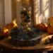 Artisan centerpiece crafted with pinecones and metallic ornaments in warm golden tones; perfect for seasonal home decorating. Artisan centerpiece crafted with pinecones and metallic ornaments in warm golden tones; perfect for seasonal home decorating.