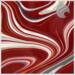 Oceanside Fusers Reserve Red and White Swirled Glass
