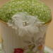 This closeup shows the flowers that are covering the cup's blemish. This closeup shows the flowers that are covering the cup's blemish.