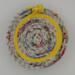 This view is looking directly down into the bowl, showing the contrast of the yellow fabric. This view is looking directly down into the bowl, showing the contrast of the yellow fabric.
