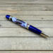 Blue and gold DnD ballpoint pen with DnD Postage Stamps  Blue and gold DnD ballpoint pen with DnD Postage Stamps