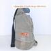 Upcycled Carhartt canvas water-bottle bag with adjustable 57-inch (145 cm) crossbody strap.