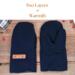 Men’s extra large blue wool mittens featuring two layers of upcycled wool and fleece for warmth and durability; handcrafted winter mittens.