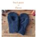 Men’s regular sized fleece mittens featuring two layers of upcycled fleece; handcrafted winter mittens for dad, husband, or outdoorsman.