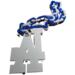 Los Angeles Dodgers Blue Jumbo Big Fan Chain Necklace Chain Length 32" Charm 6"x9" World Series Champions Baseball Fan Hype Rally Bling LA