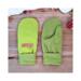 Handmade soft green fleece women's regular mittens, made from warm upcycled fleece; lined winter mittens for woman.