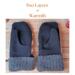 Women’s regular sized wool mittens featuring two layers of upcycled fabric; fleece lined winter mittens for mom, wife, outdoors woman.