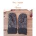 Women’s regular sized fleece mittens featuring two layers of upcycled fleece; lined winter mittens for mom, wife, outdoors woman.