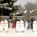 Set of three handmade Hot Cocoa Jars—Fall, Christmas, and Winter editions—displayed together on snowy surface