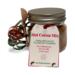 Single jar with red and green ribbons and festive tag reading “Hot Cocoa Mix,” handmade Christmas cocoa gift by Me and You Creations.