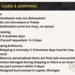Care and shipping details
