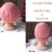 A hand knit pink wool beanie with the textured ribbed pattern gathering neatly at the crown. For holiday gifting for kids ages 10 to 14.