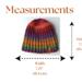 A babies & toddlers sized rainbow ombre hat knit with wool. Perfect for winter a gift for a baby or toddler ages 1, 2, 3, 4, 5 years old.