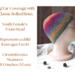 A babies & toddlers sized rainbow ombre hat knit with wool. Perfect for winter a gift for a baby or toddler ages 1, 2, 3, 4, 5 years old.