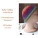 A babies & toddlers sized rainbow ombre hat knit with wool. Perfect for winter a gift for a baby or toddler ages 1, 2, 3, 4, 5 years old.