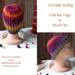 A babies & toddlers sized rainbow ombre hat knit with wool. Perfect for winter a gift for a baby or toddler ages 1, 2, 3, 4, 5 years old.
