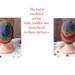 A babies & toddlers sized rainbow ombre hat knit with wool. Perfect for winter a gift for a baby or toddler ages 1, 2, 3, 4, 5 years old.