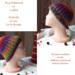 A babies & toddlers sized rainbow ombre hat knit with wool. Perfect for winter a gift for a baby or toddler ages 1, 2, 3, 4, 5 years old.