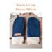 Handmade kids ages 8, 9, 10 years old sized double lined fleece mittens. Perfect for cold winter holiday gift giving. 
