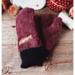 Handmade kids purple mittens for ages 5, 6, 7 years old made from a purple Columbia fleece jacket. Perfect for winter holiday gift giving.