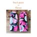 Handmade kids ages 8, 9, 10 years old sized fluffy pink & black mittens. Perfect for winter holiday gift giving for girls.