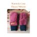 Handmade kids purple mittens for ages 5, 6, 7 years old made from a purple Columbia fleece jacket. Perfect for winter holiday gift giving.
