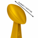 Super Bowl Football Trophy 12” Fantasy Championship Replica 3D Print Shiny Gold NFL American National League Championship Eagles Chiefs Rams