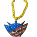 Cody Rhodes American Nightmare WWE Wrestling Necklace Gold Color Chain 32" WrestleMania Summer Slam Royal Rumble Elimination Fan Apparel