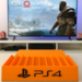 New Orange PlayStation 4 Game Holder Rack Sony Videogame Storage Display Org PS4 Compatible God of War Tekken Kingdom Hearts Call of Duty