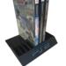 PlayStation Holder Videogames DVD Storage Display Colorful Logo PS2 PS3 PS4 PS5 Compatiable Gameroom Decor Declutter Organizer Shelf Table