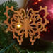 Handcrafted Victorian Style Wooden Fretwork Butterfly Christmas Tree Ornament Made Inn USA