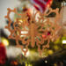 Handcrafted Victorian Style Wooden Fretwork Butterfly Christmas Tree Ornament Made Inn USA