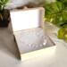 Porcelain Flower Sterling Silver Bracelet in Packaging