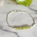 Sterling Silver Peridot Bracelet overhead view