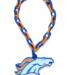 NFL Denver Broncos Fan Pendant Chain Jumbo Size Plastic 32" Necklace Super bowl Playoff Football